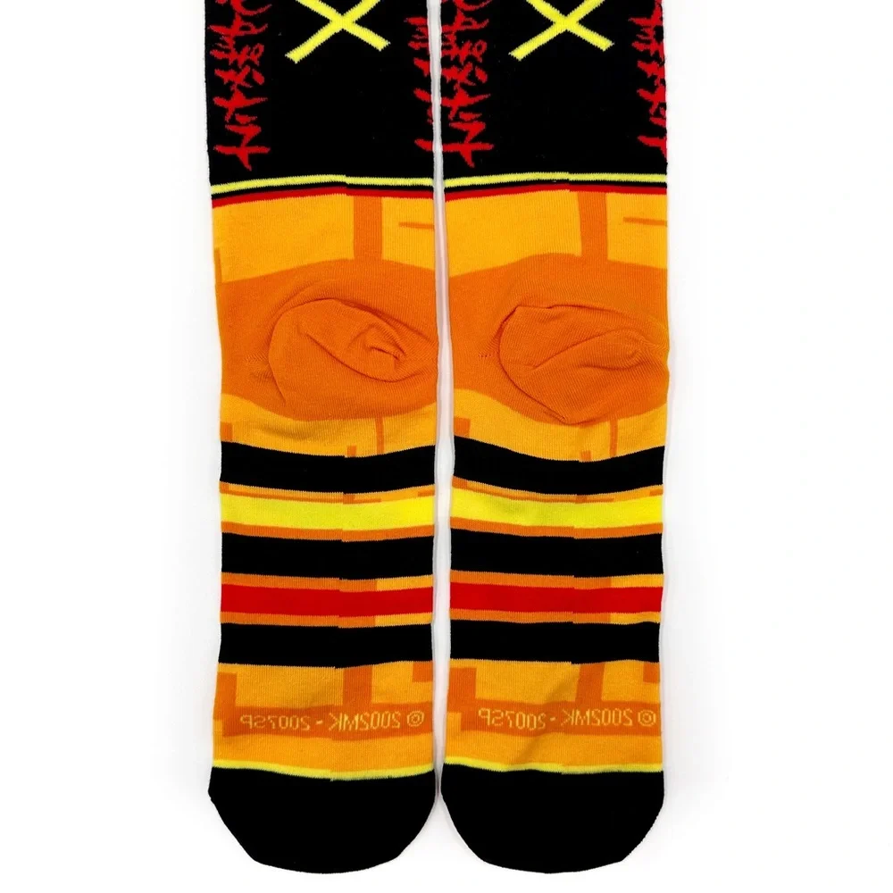 Odd Sox Naruto Shippuden Crew Socks Mens Womens Anime Manga Orange Novelty Gift